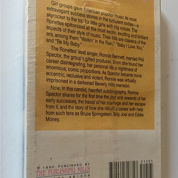 NEW SEALED Be My Baby read by Ronnie Spector Vince Waldron Audio Cassette book - Picture 3 of 4
